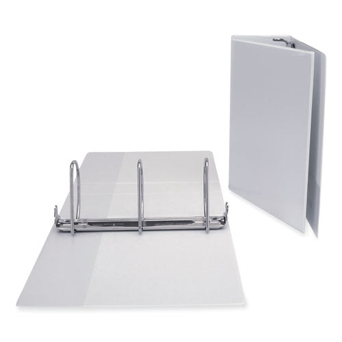 Slant D-ring View Binder, 3 Rings, 4" Capacity, 11 X 8.5, White.