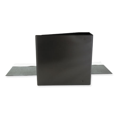 Slant D-ring View Binder, 3 Rings, 4" Capacity, 11 X 8.5, Black.