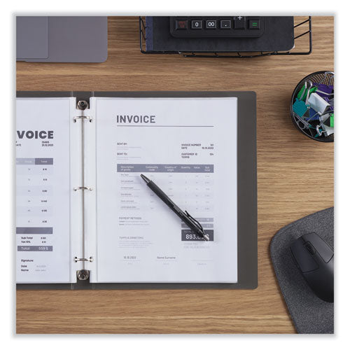 Top-load Poly Sheet Protectors, Standard, Letter, Clear, 100/box.