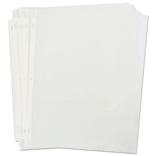 Top-load Poly Sheet Protectors, Std Gauge, Nonglare, Clear, 50/pack.