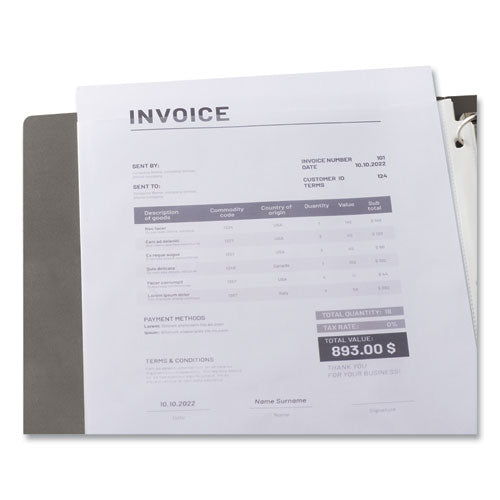 Top-load Poly Sheet Protectors, Heavy Gauge, Clear, 50/pack.