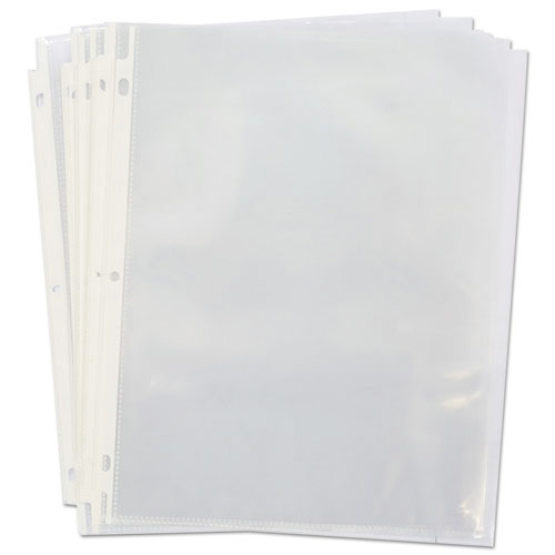 Top-load Poly Sheet Protectors, Heavy Gauge, Clear, 50/pack.