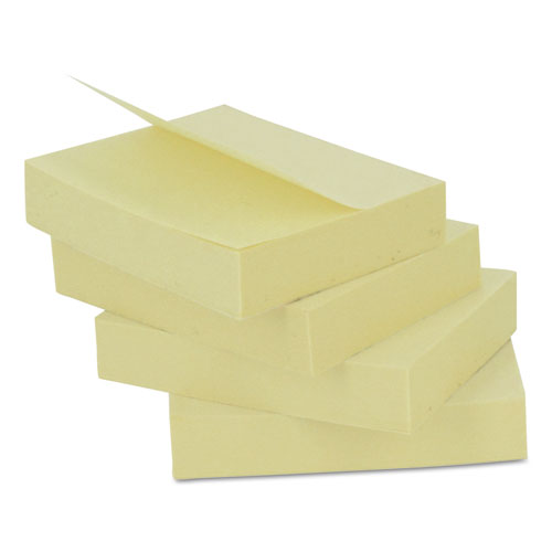 Self-stick Note Pads, 1.5" X 2", Yellow, 100 Sheets/pad, 12 Pads/pack.
