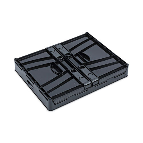 Collapsible Crate, Letter/legal Files, 17.25" X 14.25" X 10.5", Black/gray, 2/pack.