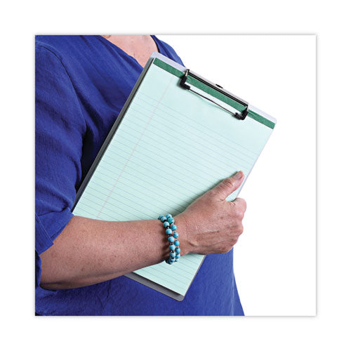Aluminum Clipboard With Low Profile Clip, 0.5" Clip Capacity, Holds 8.5 X 11 Sheets, Aluminum.