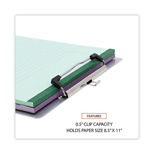 Aluminum Clipboard With Low Profile Clip, 0.5" Clip Capacity, Holds 8.5 X 11 Sheets, Aluminum.