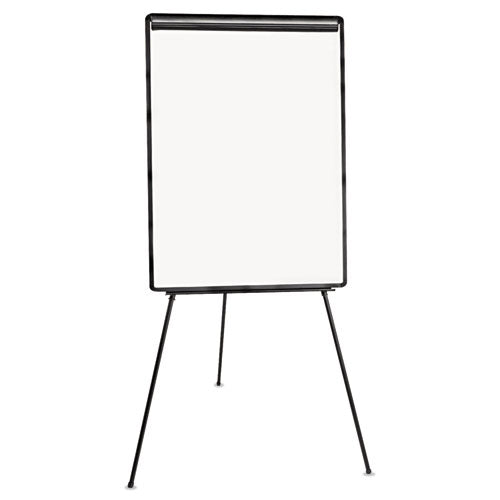 Dry Erase Board With Tripod Easel, 29 X 41, White Surface, Black Frame.