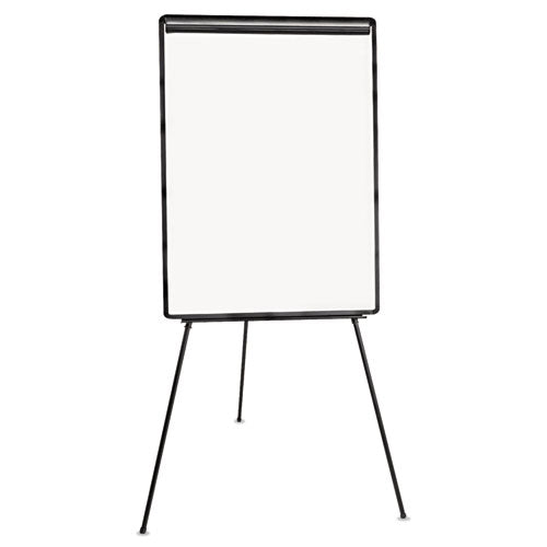 Dry Erase Board With Tripod Easel, 29 X 41, White Surface, Black Frame