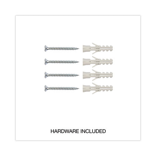 Melamine Dry Erase Board With Aluminum Frame,48 X 36, White Surface, Anodized Aluminum Frame