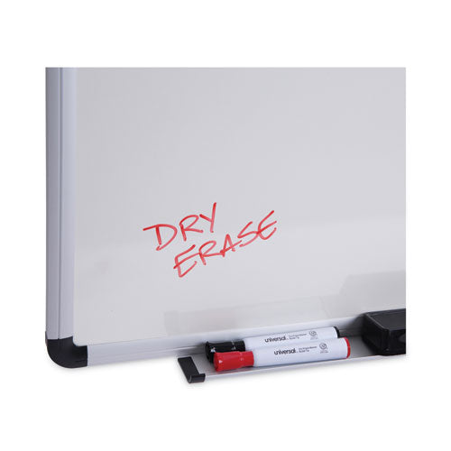 Modern Melamine Dry Erase Board With Aluminum Frame, 36 X 24, White Surface.