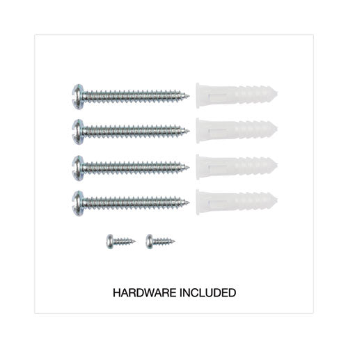 Modern Melamine Dry Erase Board With Aluminum Frame, 36 X 24, White Surface.