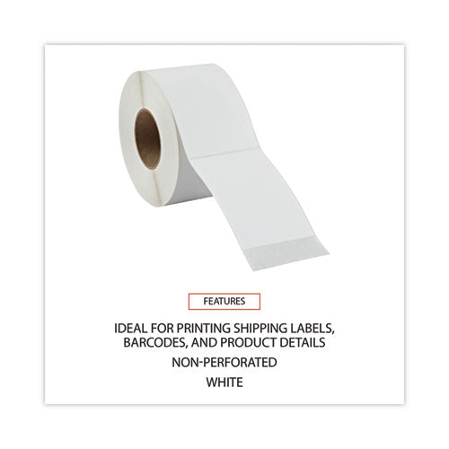 Thermal Transfer Blank Shipping Labels, Label Printers, 4 X 6, White, 1,000/roll, 4 Rolls/carton.