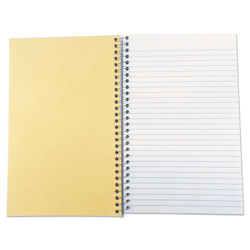 Wirebound Notebook, 3-subject, Medium/college Rule, Black Cover, (120) 9.5 X 6 Sheets.