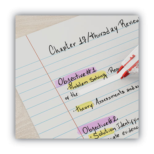 Side-application Correction Tape, Transparent Gray/red Applicator, 0.2" X 393", 2/pack.