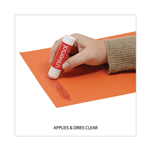 Glue Stick, 0.74 Oz, Applies And Dries Clear, 12/pack.