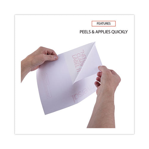 White Labels, Inkjet/laser Printers, 5.5 X 8.5, White, 2/sheet, 100 Sheets/pack.
