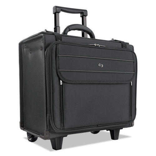 Classic Rolling Catalog Case, Fits Devices Up To 17.3", Polyester, 18 X 7 X 14, Black.
