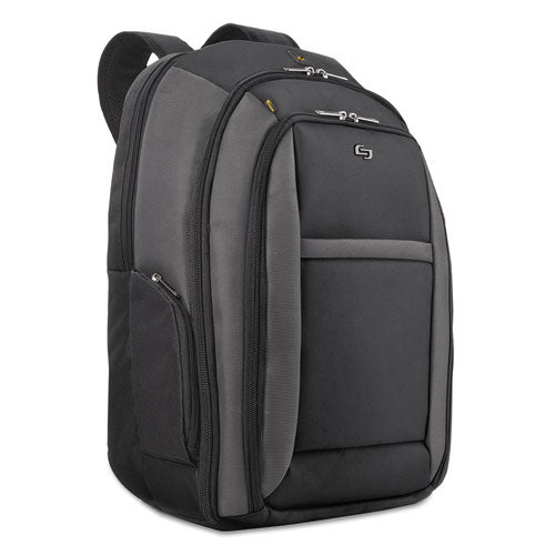 Pro Checkfast Backpack, Fits Devices Up To 16", Ballistic Polyester, 13.75 X 6.5 X 17.75, Black.