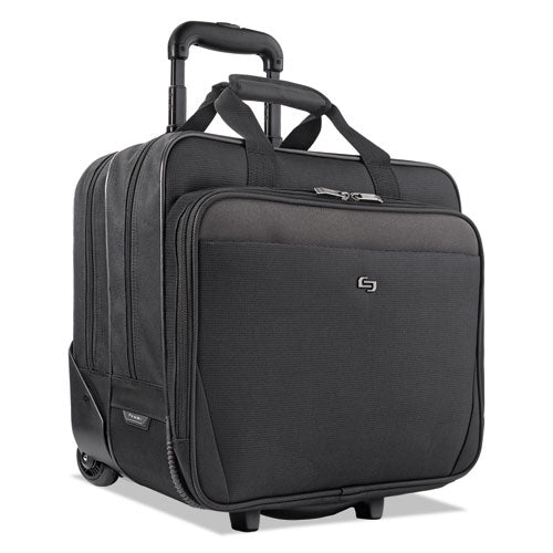 Classic Rolling Case, Fits Devices Up To 17.3", Polyester, 16.75 X 7 X 14.38, Black.