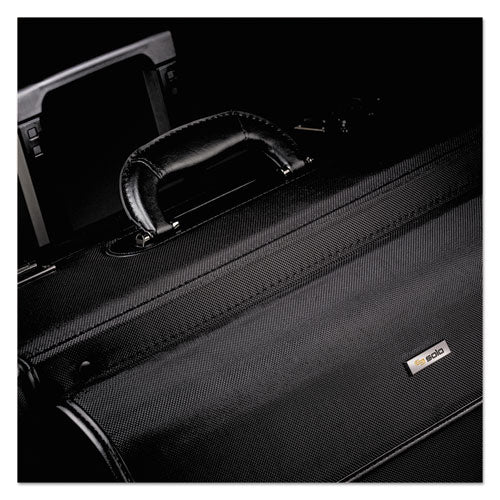 Classic Rolling Catalog Case, Fits Devices Up To 16", Polyester, 18 X 8 X 14, Black.