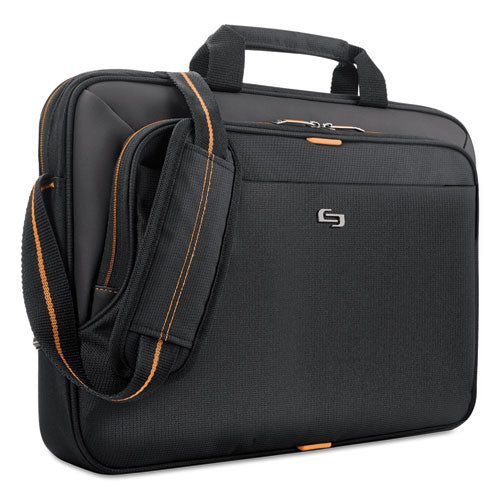 Urban Slim Brief, Fits Devices Up To 15.6", Polyester, 16.5 X 2 X 11.75, Black.