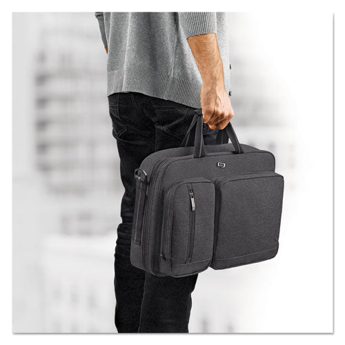 Urban Hybrid Briefcase, Fits Devices Up To 15.6", Polyester, 16.75" X 4" X 12", Gray.