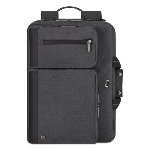 Urban Hybrid Briefcase, Fits Devices Up To 15.6", Polyester, 16.75" X 4" X 12", Gray.