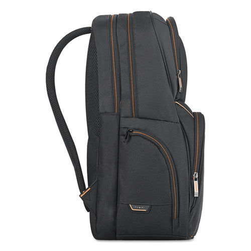 Urban Backpack, Fits Devices Up To 17.3", Polyester, 12.5 X 8.5 X 18.5, Black.