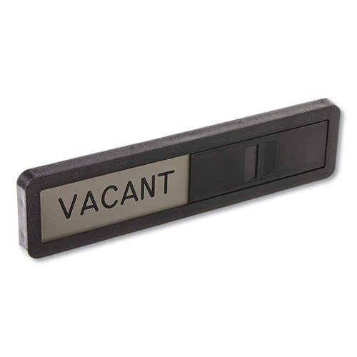 Vacant/in Use Sign, In-use; Vacant, 2.5 X 10.5, Black/silver.