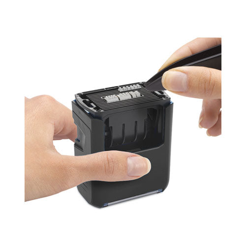 Printy Do It Yourself Self-inking Message Dater,1.63 X 1, Blue/red.