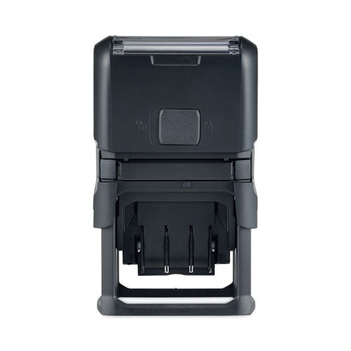 Printy Economy 5-in-1 Date Stamp, Self-inking, 1.63" X 1", Blue/red.