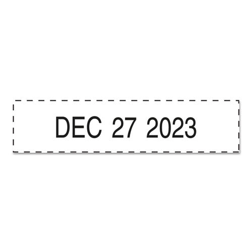 Printy Economy Date Stamp, Self-inking, 1.63" X 0.38", Black.