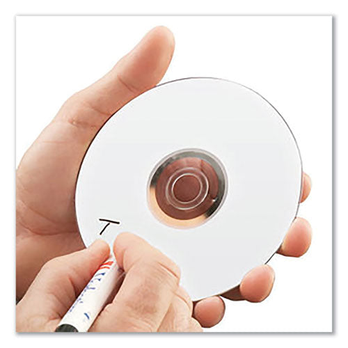 Cd-r Recordable Disc, 700 Mb/80 Min, 52x, Spindle, White, 100/pack.