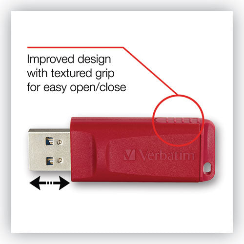 Store 'n' Go Usb Flash Drive, 16 Gb, Red.