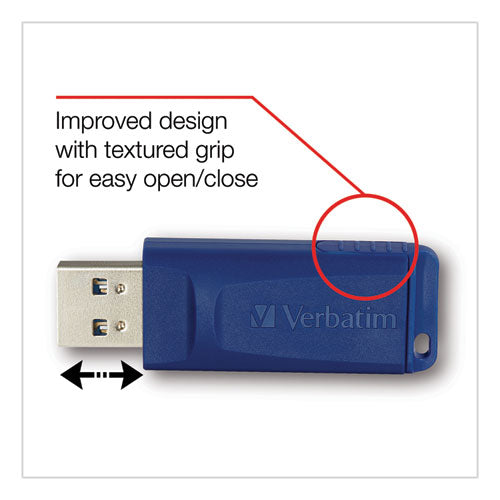 Classic Usb 2.0 Flash Drive, 32 Gb, Blue.