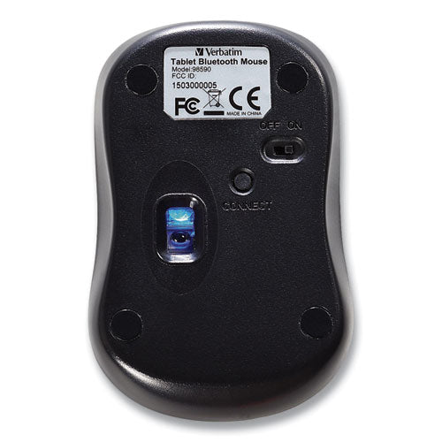 Bluetooth Wireless Tablet Multi-trac Blue Led Mouse,2.4 Ghz Frequency/30 Ft Wireless Range, Left/right Hand Use, Graphite