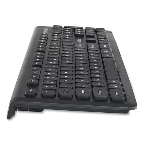 Wireless Slim Keyboard, 103 Keys, Black.