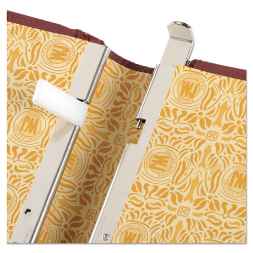 Looseleaf Corporation Minute Book, 1-subject, Unruled, Red/gold Cover, (250) 11 X 8.5 Sheets.