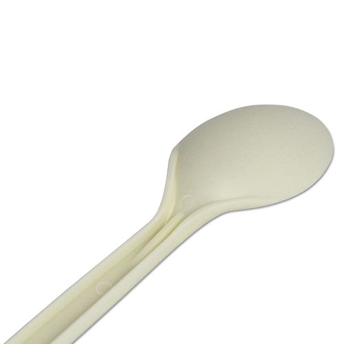 Ecosense Renewable Plant Starch Cutlery, Spoon, 7", 50/pack, 20 Packs/carton.