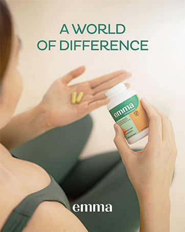 Emma Gut Health Supplement - Natural Digestive Support for Bloating Relief & Gut Repair (2-Pack)