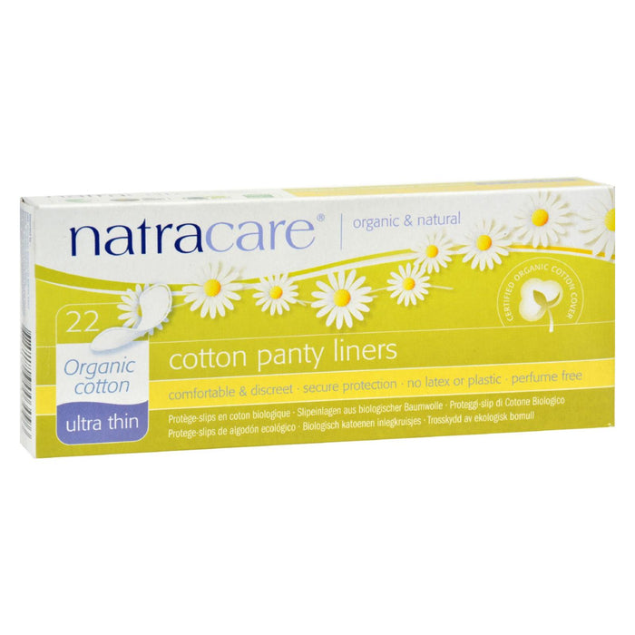 Natracare Ultra Thin Organic Cotton Panty Liners - 22 Pack.