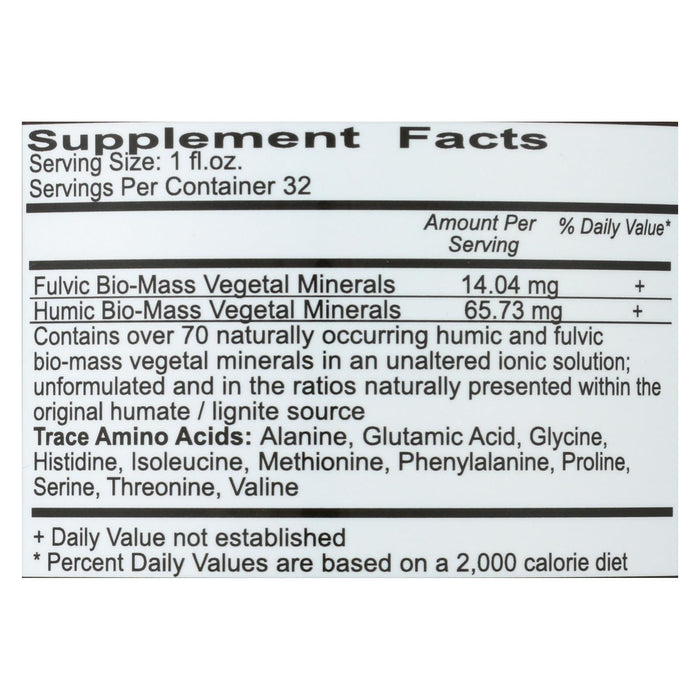 Vital Earth Minerals Fulvic-humic Mineral Blend - 32 Fl Oz.
