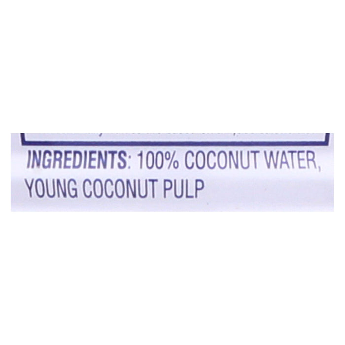 C2o - Pure Coconut Water Pure Pulp Coconut Water - Case Of 12 - 17.5 Fl Oz.