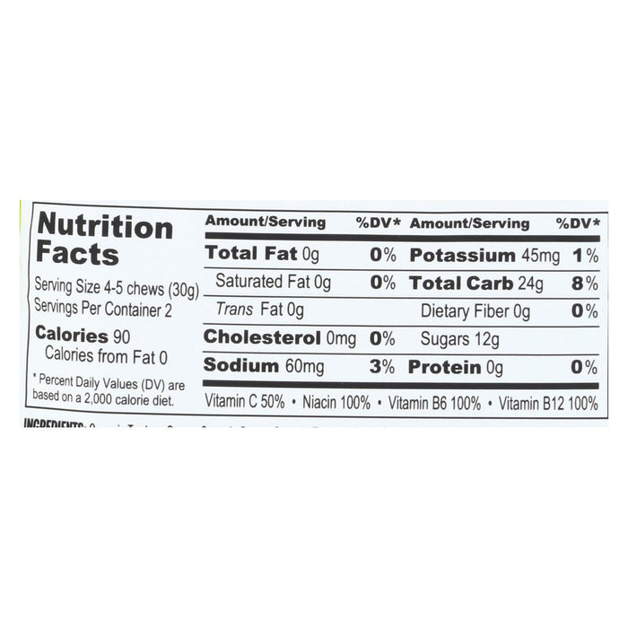 Probar Bolt Energy Chews - Organic Raspberry - 2.1 Oz - Case Of 12.