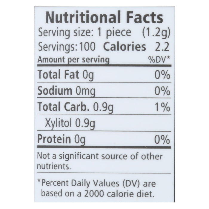 Spry Chewing Gum - Xylitol - Cinnamon - 100 Count - 1 Each.