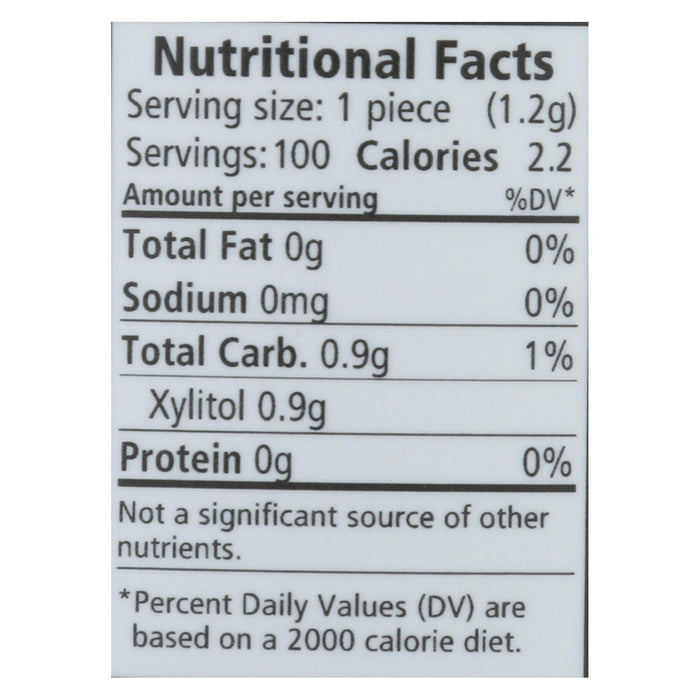 Spry Chewing Gum - Xylitol - Spearmint - 100 Count - 1 Each.