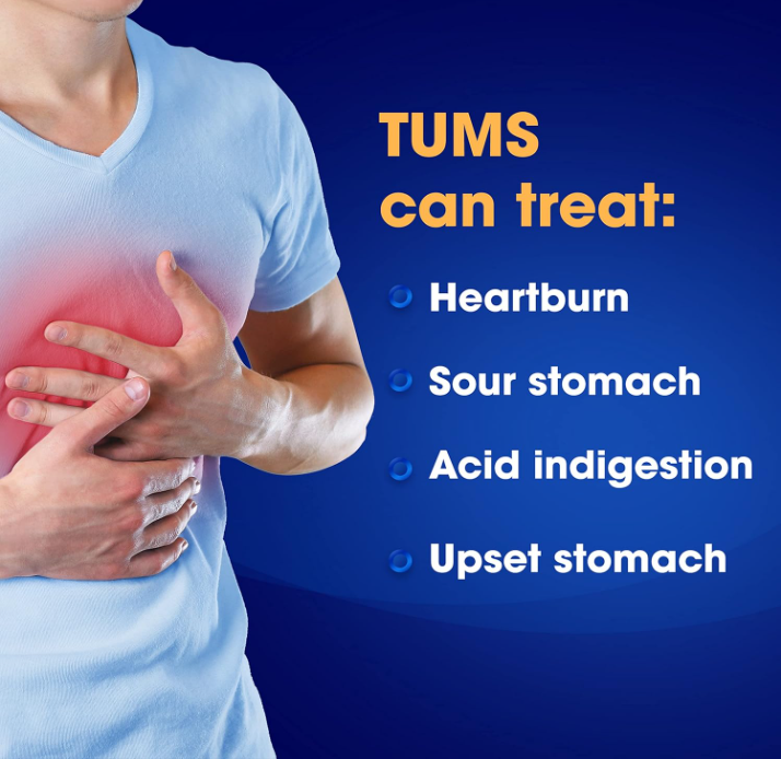 TUMS Ultra Strength Chewable Antacid Tablets for Heartburn & Acid Indigestion Relief – Assorted Berry Flavors – 160 Count