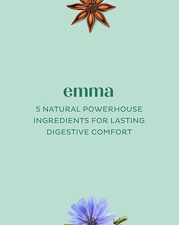 Emma Gut Health Supplement - Natural Digestive Support for Bloating Relief & Gut Repair (2-Pack)