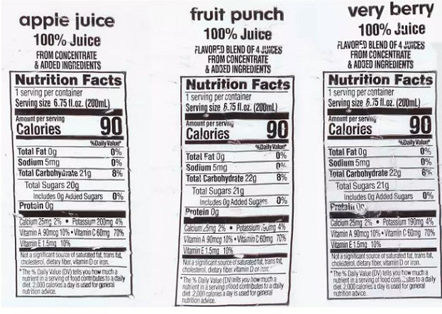 Apple & Eve 100% Juice Variety Pack 6.75 fl. oz- 36 pk.