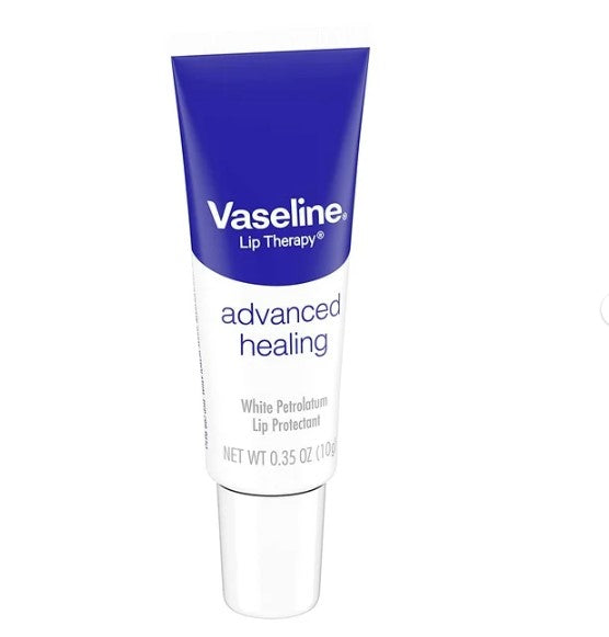 Vaseline Lip Therapy Balm Tube Advanced Healing Lip Moisturizer 0.35 oz 2-Packs
